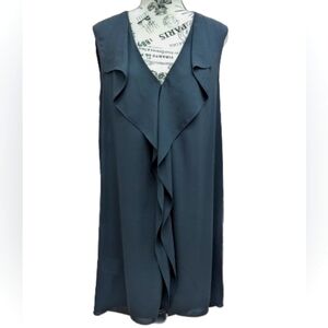 BCBGMAXAZRIA Jenna women's black flowy cutout lightweight dress size S